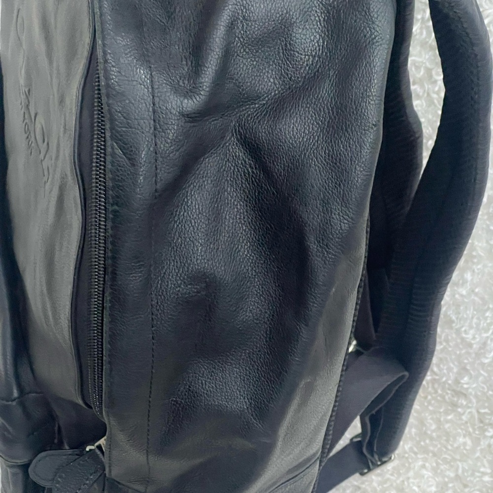 Coach BLACK Charles Leather Backpack Bag F54786 - Picture 5 of 15